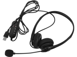 Fone De Ouvido Com Fio Usb Ukcoco Microfone Para Computador, Cancelamento De Ruído, Controle De Volume E Conexão Plug
