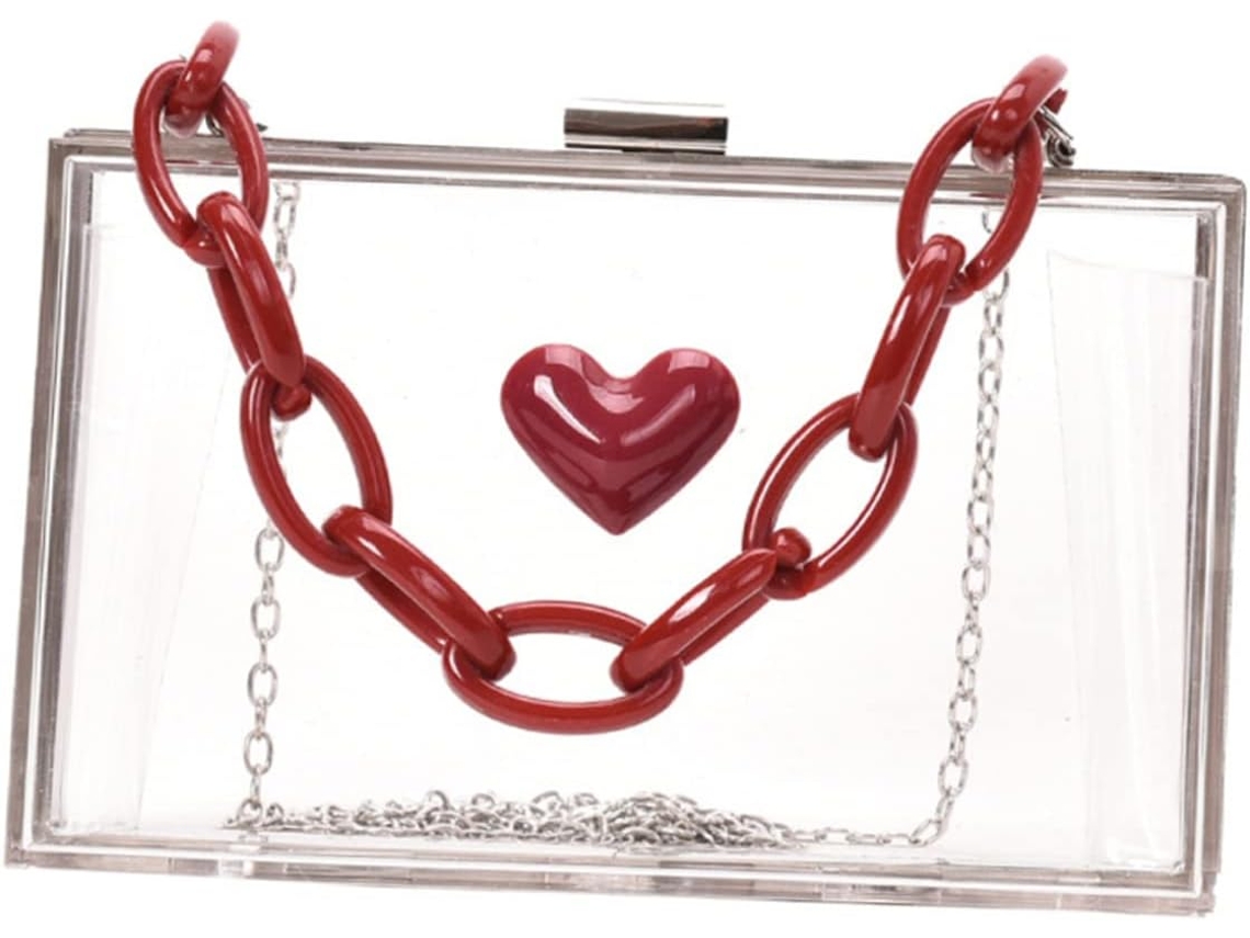 Bolsa De Ombro Transparente Com Nécessaire