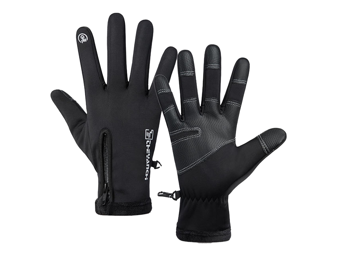 Par De Luvas Térmicas Impermeáveis ​​para Inverno, À Prova De Vento, Com Tela Sensível Ao Toque, Para Homens E Mulheres, Com Zíp Aquaforge