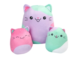 Conjunto De Gato De Pelúcia, Material Macio, Design Resiliente, Marrom
