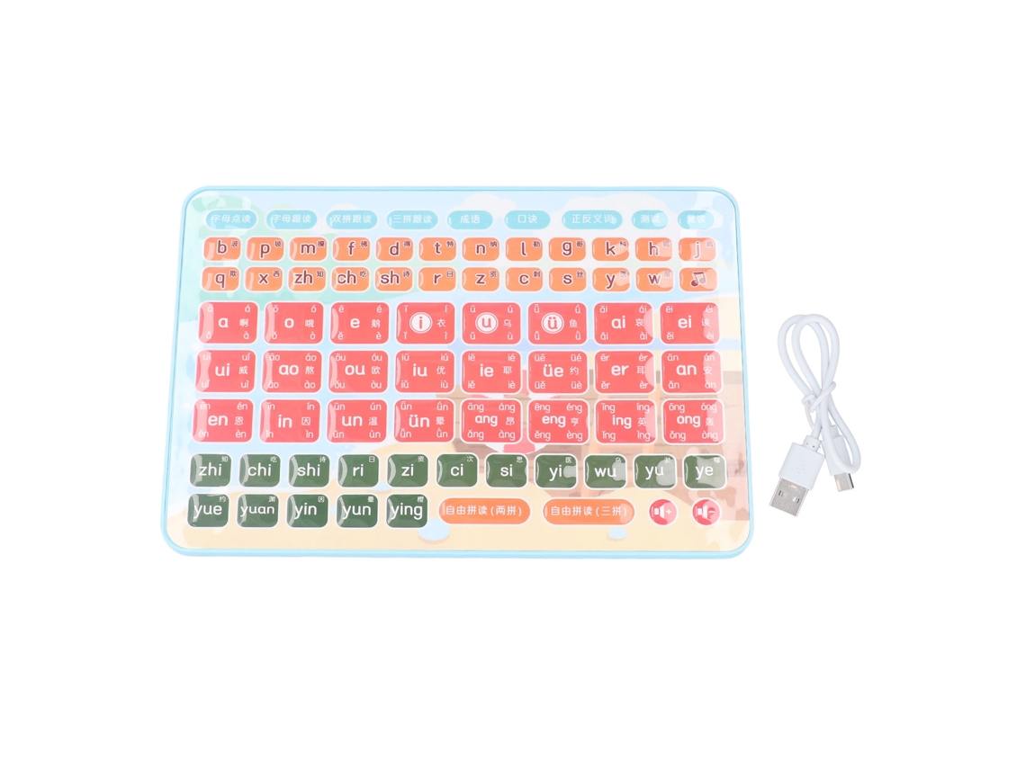 Walshlxq tableta de Aprendizaje de Pinyin para Niños Bebés Tableta Interactiva de Hablar Pinyin Juguete Educativo