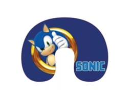 Travesseiro De Viagem Sonic The Hedgehog, Travesseiro De Pescoço 35x30, Travesseiro De Viagem Sônico Aym070682