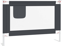 Barreira de Cama VIDAXL Infantil (Cinzento - 90x25x95 cm)