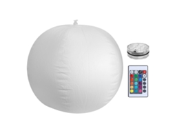 Rebe-luz Flotante De Pelota Impermeable Com 10 Leds Plegable Control Remoto Para Decoração De Piscina E Festa