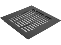Tampa De Ventilação Retangular De Alumínio Com Venezianas, 200 X 200 Mm, Para Armário.