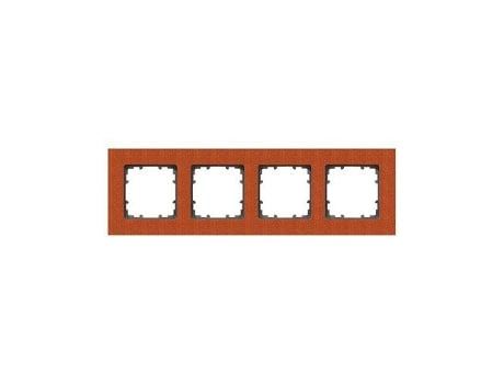 Moldura 4 Elementos 303x90mm Em Madeira Bordo Vermelho | Siemens Delta Miro 5tg11042