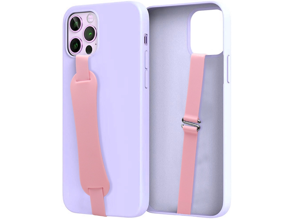 Suporte Universal De Silicone Para Celular Com Elástico Para Android E Iphone. Rosa.