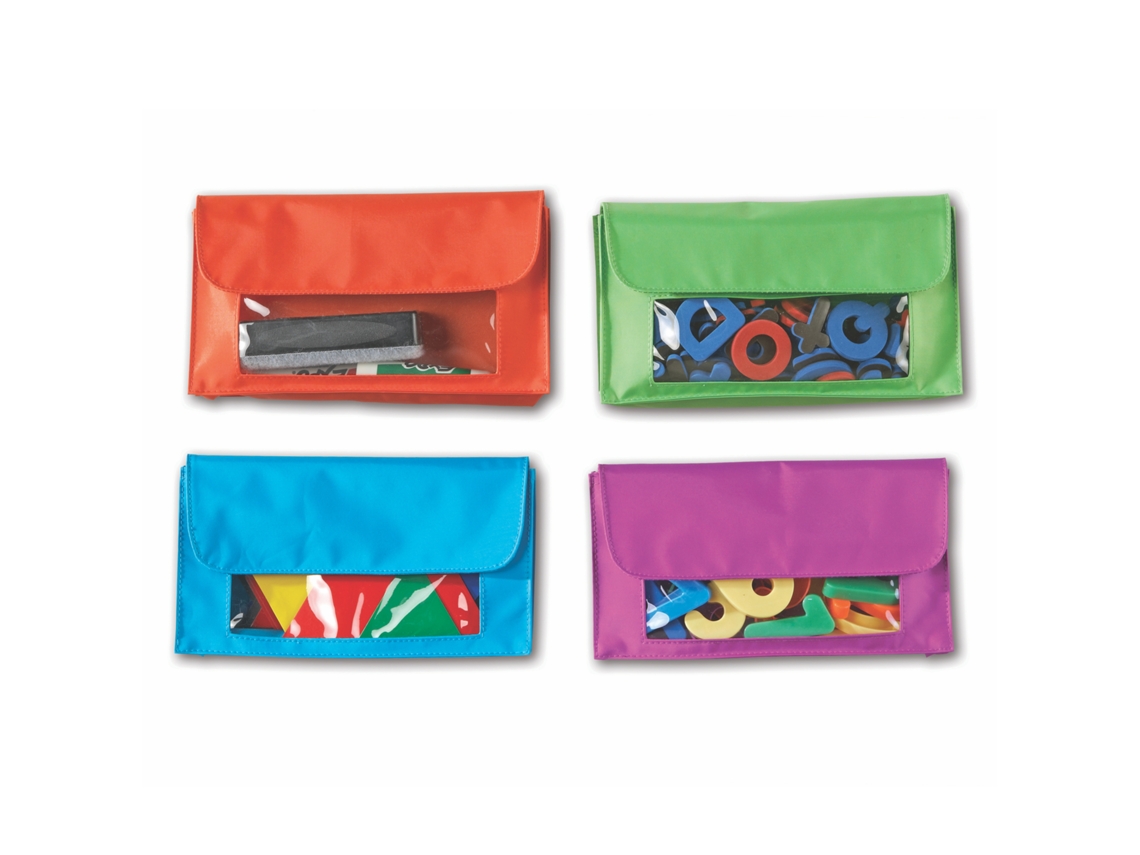 Conjunto De Sacos De Armazenamento Magnéticos Coloridos Da Learning Resources