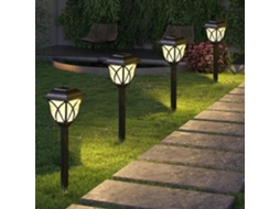 2026 2 Pacotes de Luzes Solares para Jardim Led Ip44, Iluminação Exterior para Pátio, Jardim, Patios, Villa, Caminho, Decoração