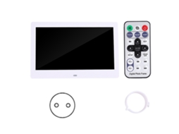 Moldura De Foto Digital Com Tela Hd De 10 Polegadas Despertador Reprodutor De Mp3 Mp4 E Vídeo