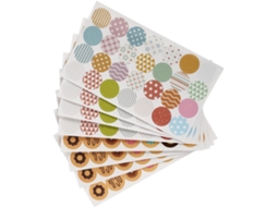 Adesivos Criativos Para Folhas Soltas, 40 Unidades, Adesivos Para Reforçar Furos Em Papel, Mini Adesivos Transparentes