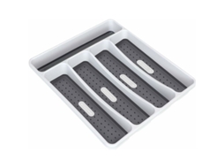 Organizador Talheres Gaveta 5 Compartimentos Branco DUREFORWARD