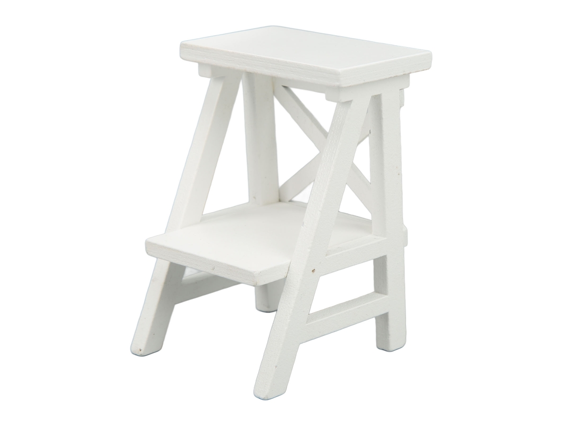 Primerox estante de Flores Miniatura de Madeira 1:12 para Casa de Bonecas Acessórios Branco