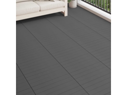 Vidaxl Telha De Deck 6 Unid. Cinzento 60 X 30 Cm Wpc