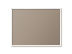 Quadro de vidro magnético marrom acinzentado para o hall Espelharte (80x60 cm)