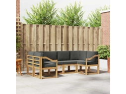 Vidaxl Conjunto De Sofás Para Exterior 6 Unid. Branco E Antracite