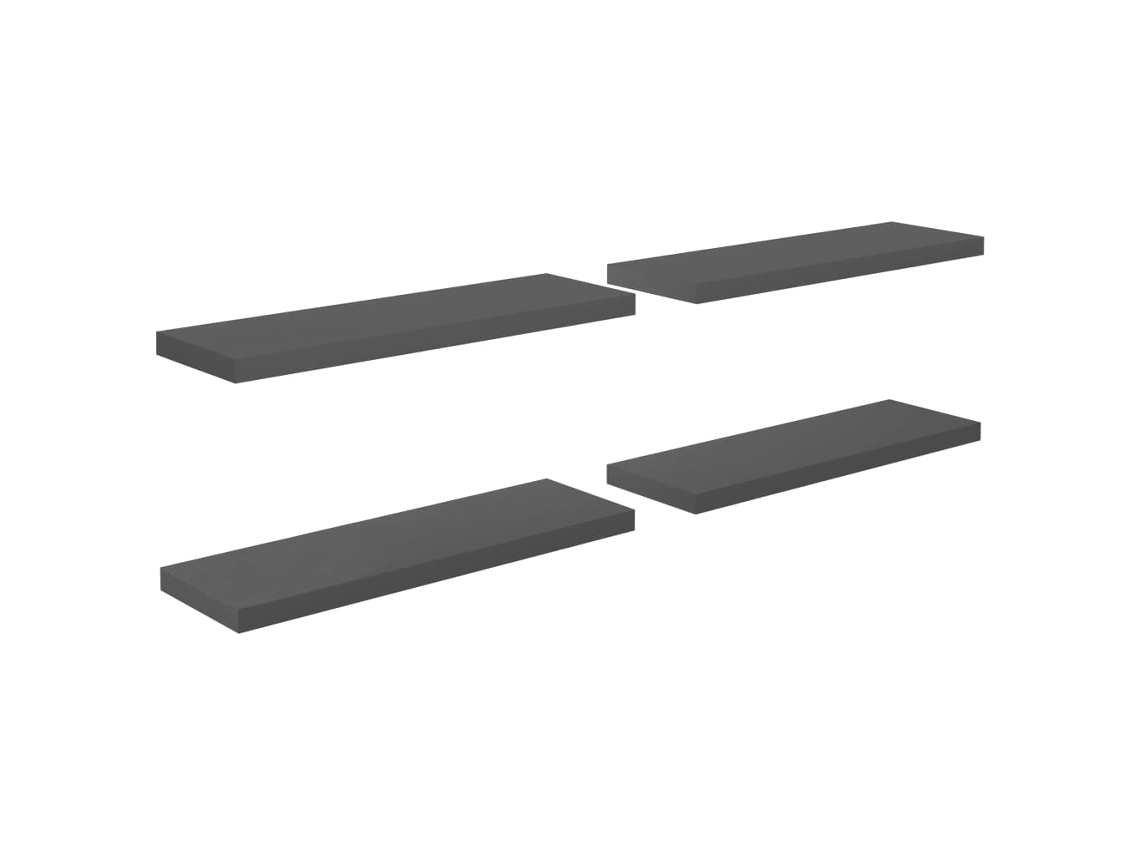 Wall Shelf, Wall Shelves Vidaxl Cinzeto Mdf (80 X 23.5 X 3.8 Cm)