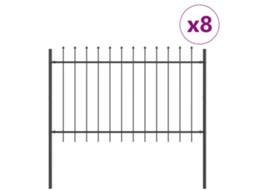 Barreira De Jardim Resistente Externa Vidaxl Cinzento Aço (170x3,4x150 Cm)
