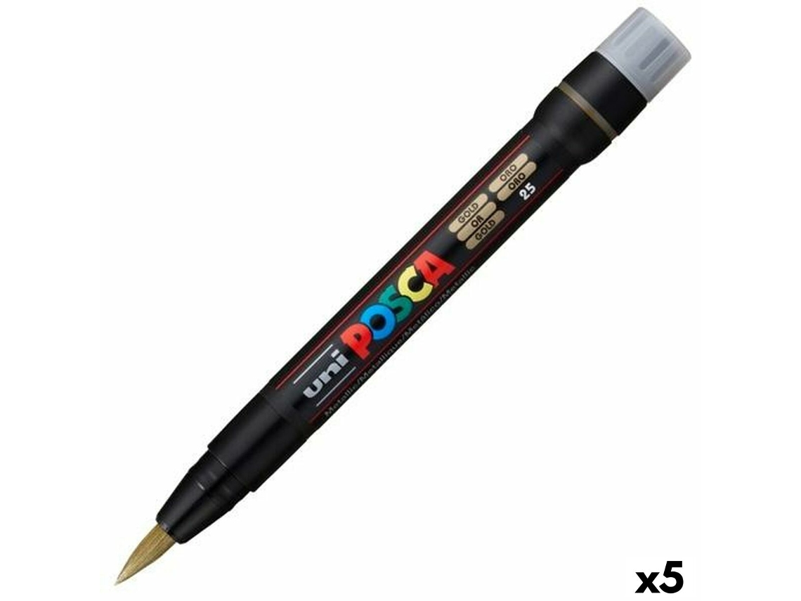 Marcadores POSCA Pcf-350 Ouro 5 Unidades