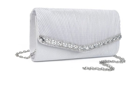 Mala De Mulher - Bolsa De Envelope Elegante Com Glitter E Estrelas - Mala Crossbody Para Noite De Baile