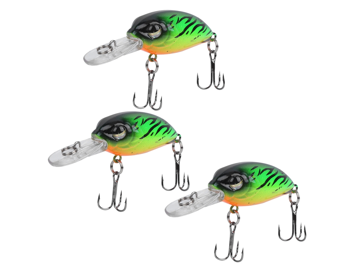 Isca Artificial 3d 6cm/5g para Pesca 3pcs