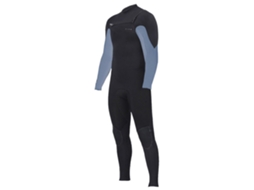 Fato Neoprene Manga Comprida Zip Tórax Juventude Wesley 3/2 Mm Preto 10Zion