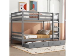 Beliche Cinza 140x200 Com Gavetas E Segurança