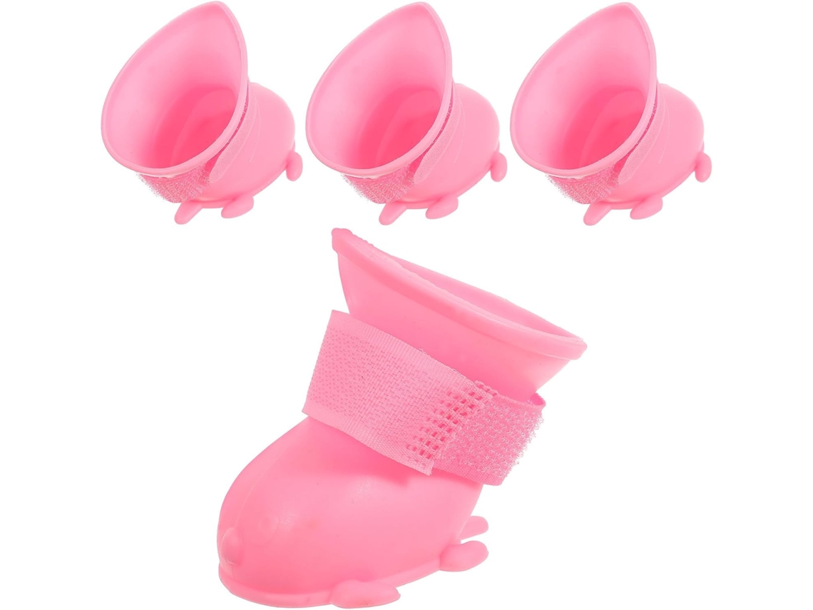 Botinhas Impermeáveis Cães Pequenos E Filhotes, Botas De Chuva Antiderrapantes Com Interior Acolchoado O