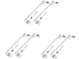 Conjunto Com 6 Acessórios Para Máquinas De Junção De Galhos, Incluindo Um Conector De Lâmina.