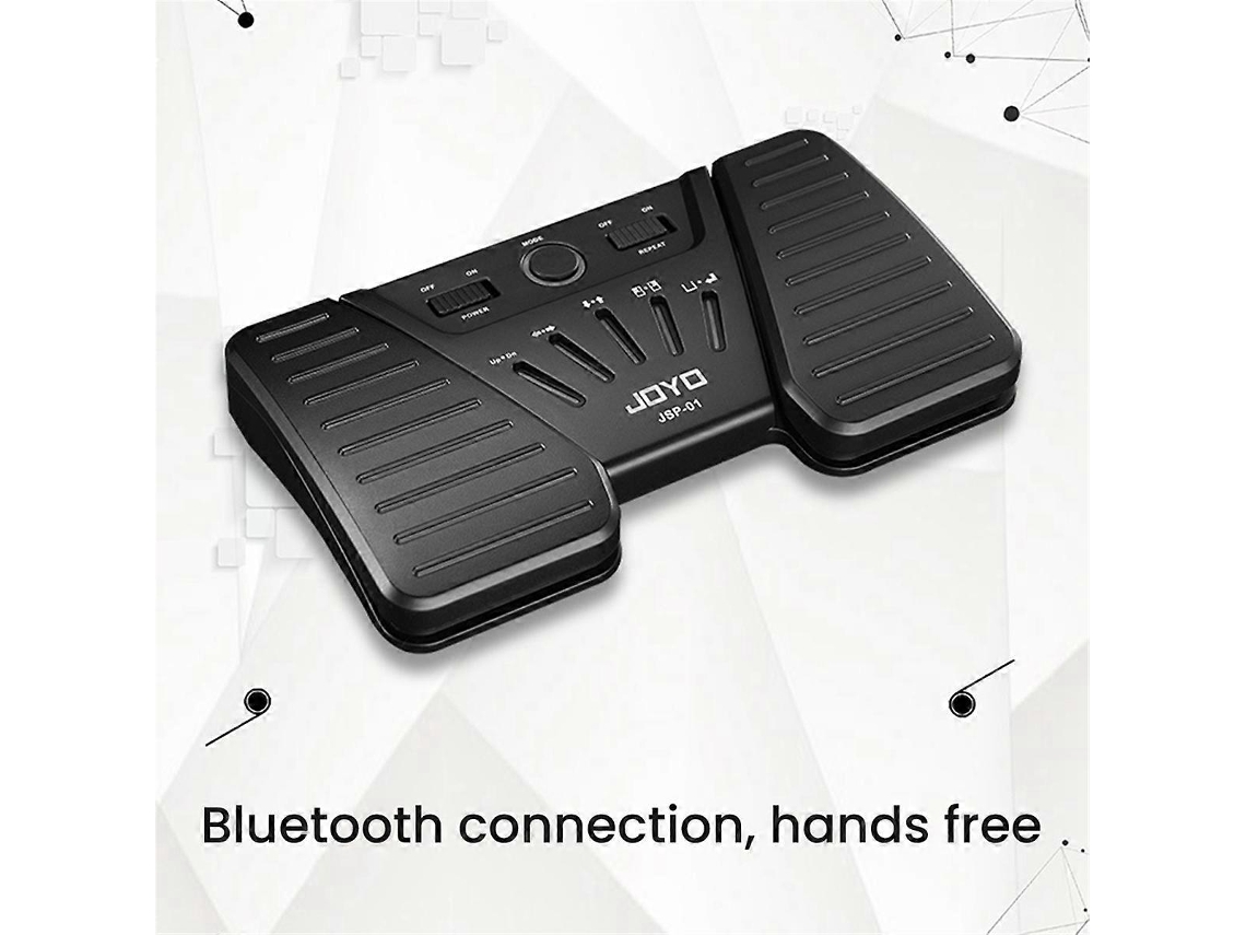 Pedal lateral sem fio Joyo para usuários de Bluetooth, pedal lateral musical para telefones, iPads e tablets Slowmoose