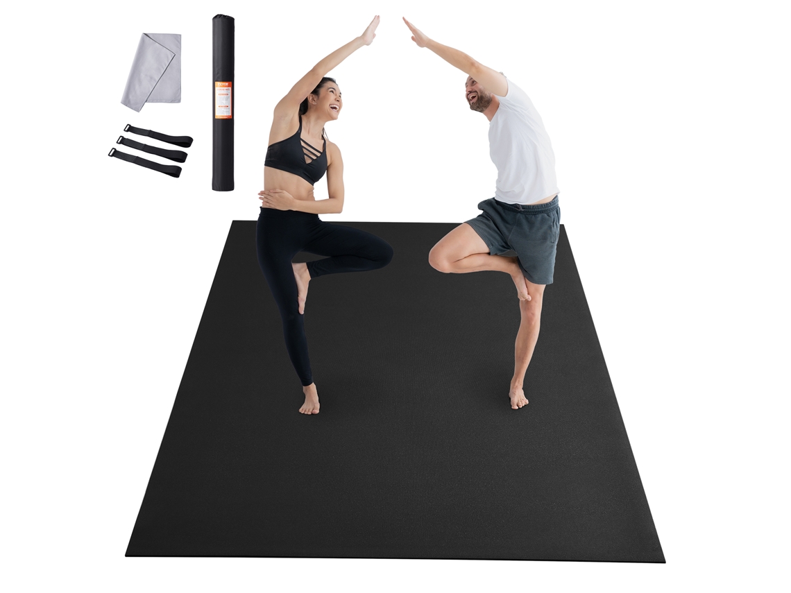 Tapete de Exercícios Antiderrapante Tapete de Ioga para Academia Fitness Pilates Tapete de Treino 12X6 Pés VEVOR