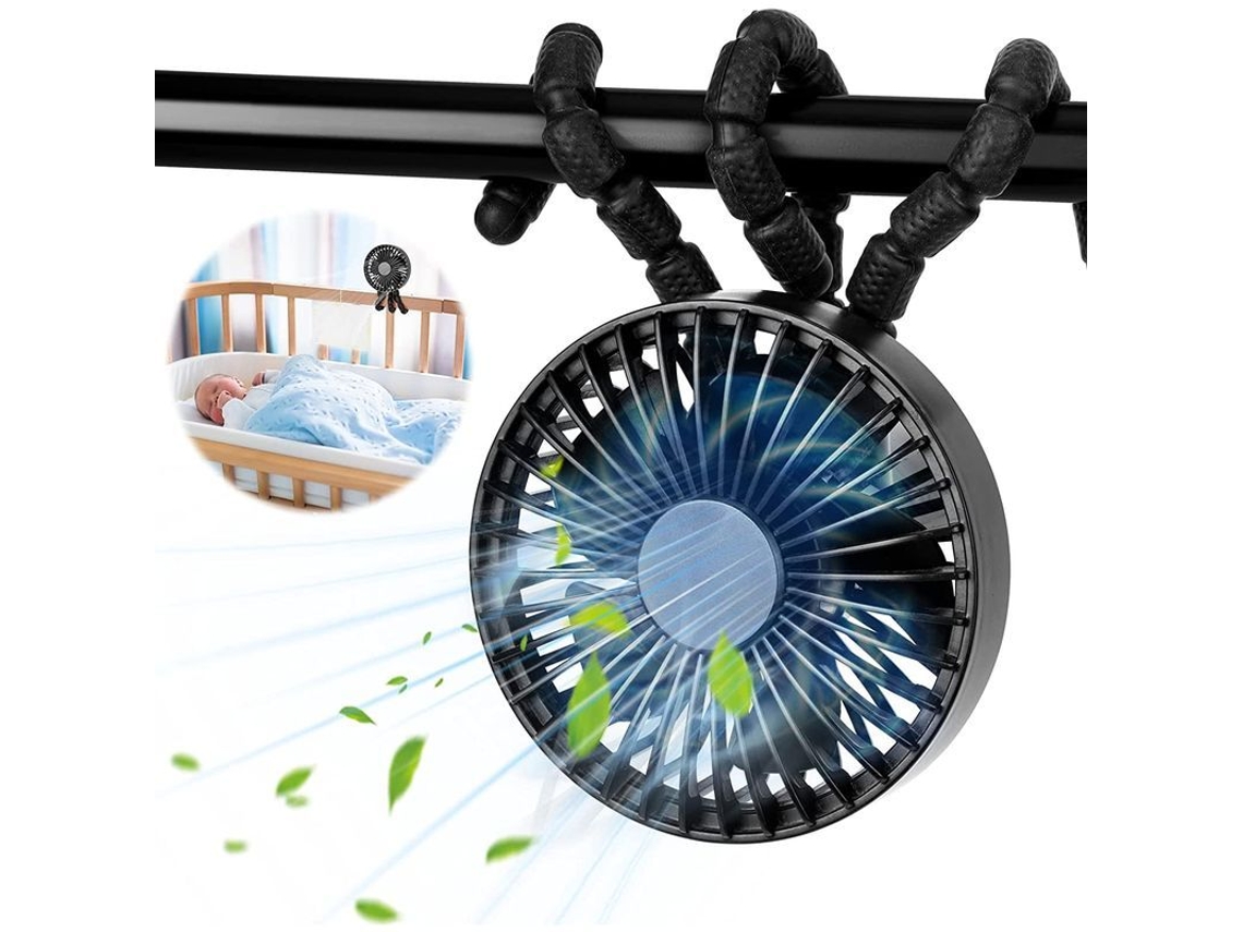Ventilador Portátil Usb com Tripé Flexível e Clip