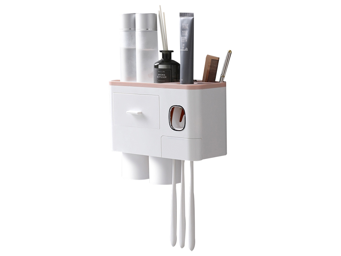 Suporte para Escovas de Dentes Montado na Parede Dispensador Automático RNEMITERY