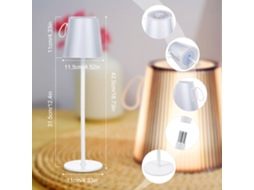 2026 lâmpada de Mesa Led Rgb Moderna com Controle Táctil Regulável Luz Noturna Ambiente para Sala Dormitório Escritório