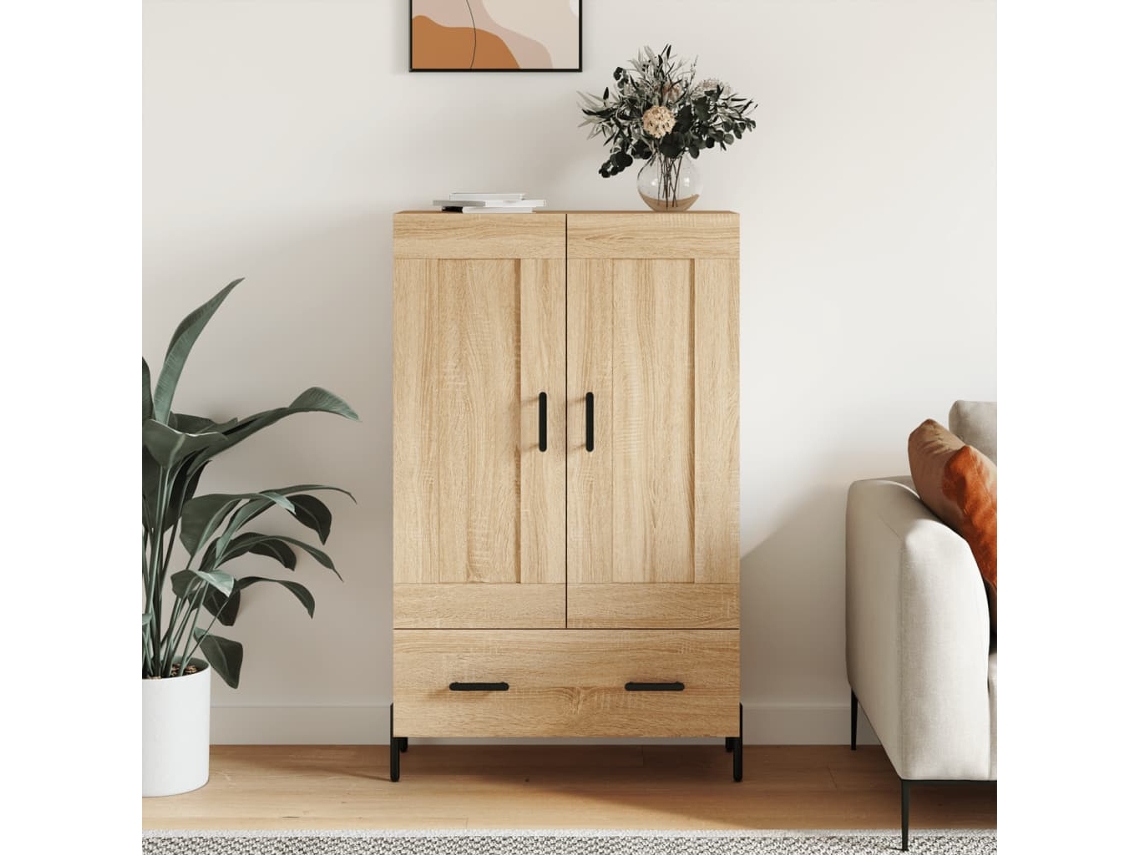Armario alto de madera de roble Sonoma 69,5 x 31 x 115 cm