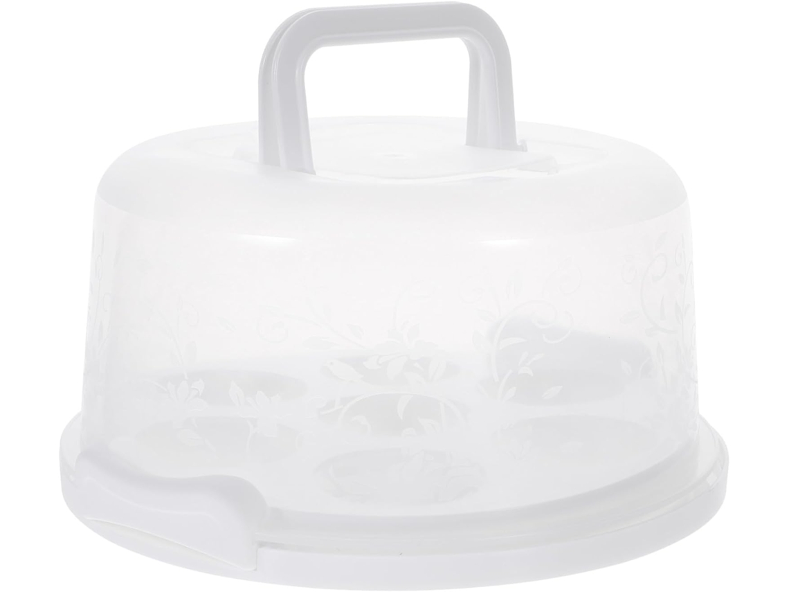 Caixas Portáteis Para Cupcakes E Tortas Com Tampa, Alça E Material Pp Branco Reutilizável, Ideais Para Confeitaria E Uso