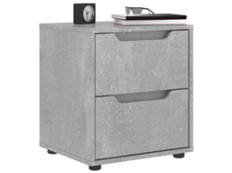 Vidaxl Mesa De Cabeceira Visnes Concreto Cinzento 45x40x50cm