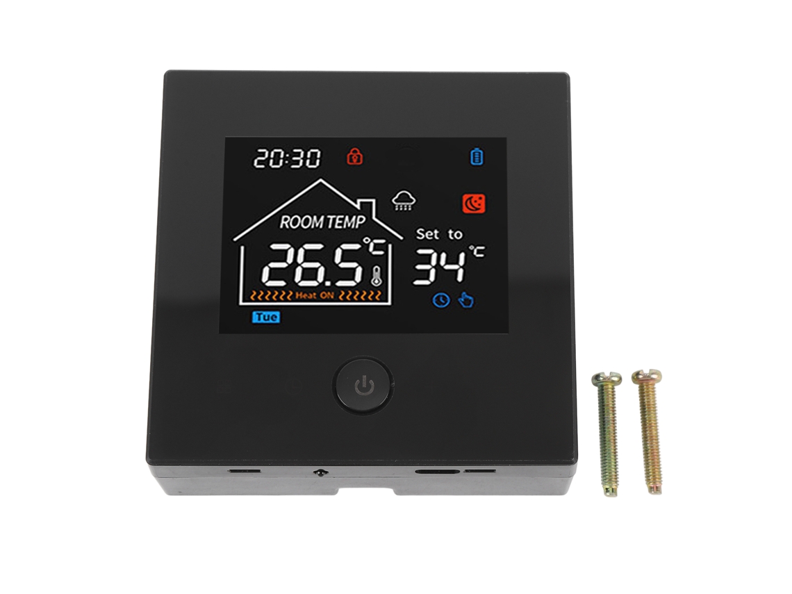 Regulador inteligente de temperatura e umidade (alimentado por bateria, com função de programação)