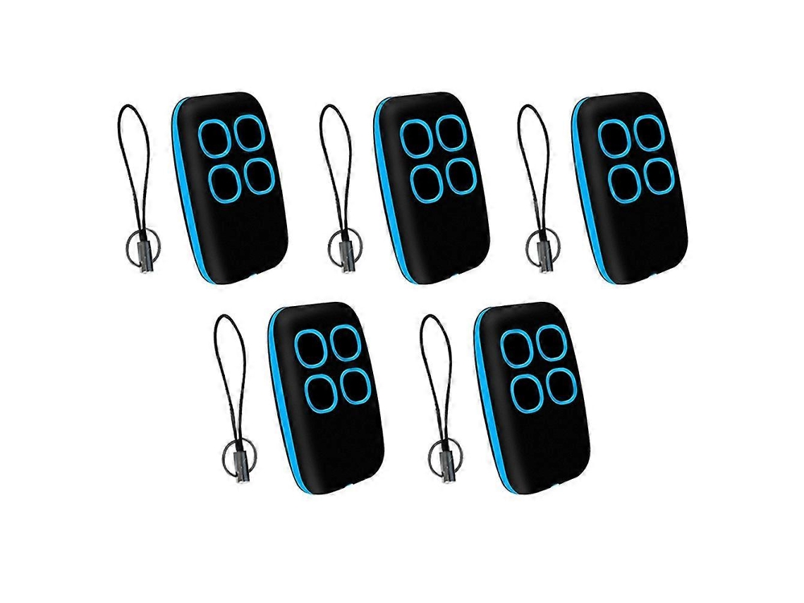 Conjunto De 5 Controles Remotos Para Garagem, Duplicadores Multifrequenciais, Sem Fio, De 250 A 913 Mhz.