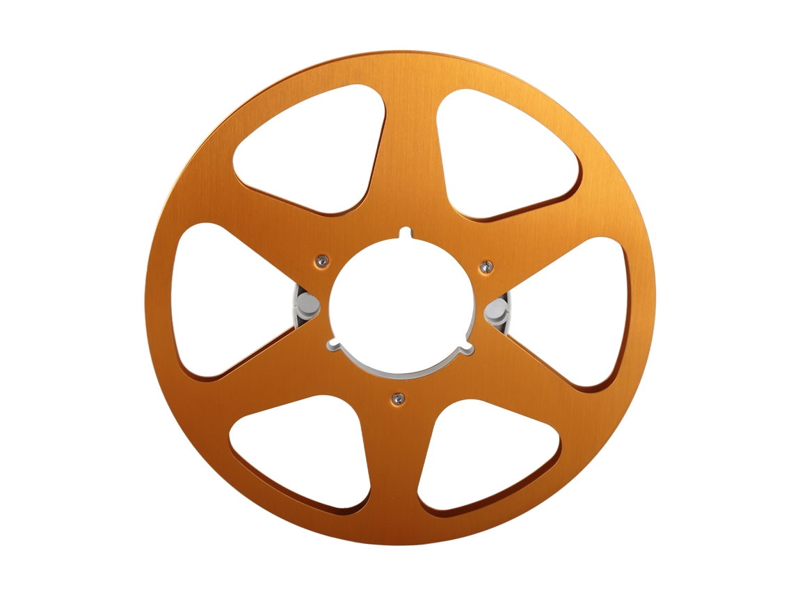 Aetheria bobina Vazia de Fita 1/4 Polegada 10,5 Polegadas Liga de Alumínio 6 Furações Universal Revox Studer