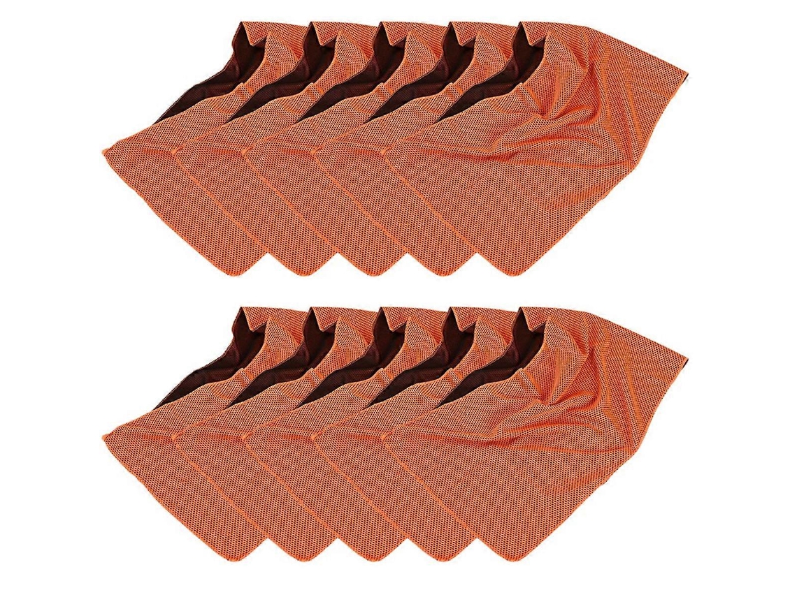 Toalha Refrescante Orange Cold Para Esportes, Secagem Rápida, Resfriamento Ao Ar Livre Slowmoose