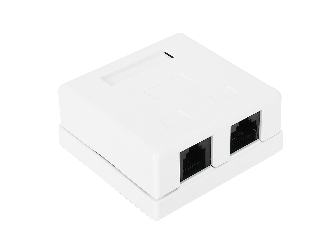 Laxiscreed Adaptador De Parede Rj45 E Rj11 Com 2 Portas Para Expansão De Escritório