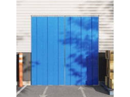 Vidaxl Cortina De Porta 200 Mm X 1,6 Mm 10 M Pvc Azul