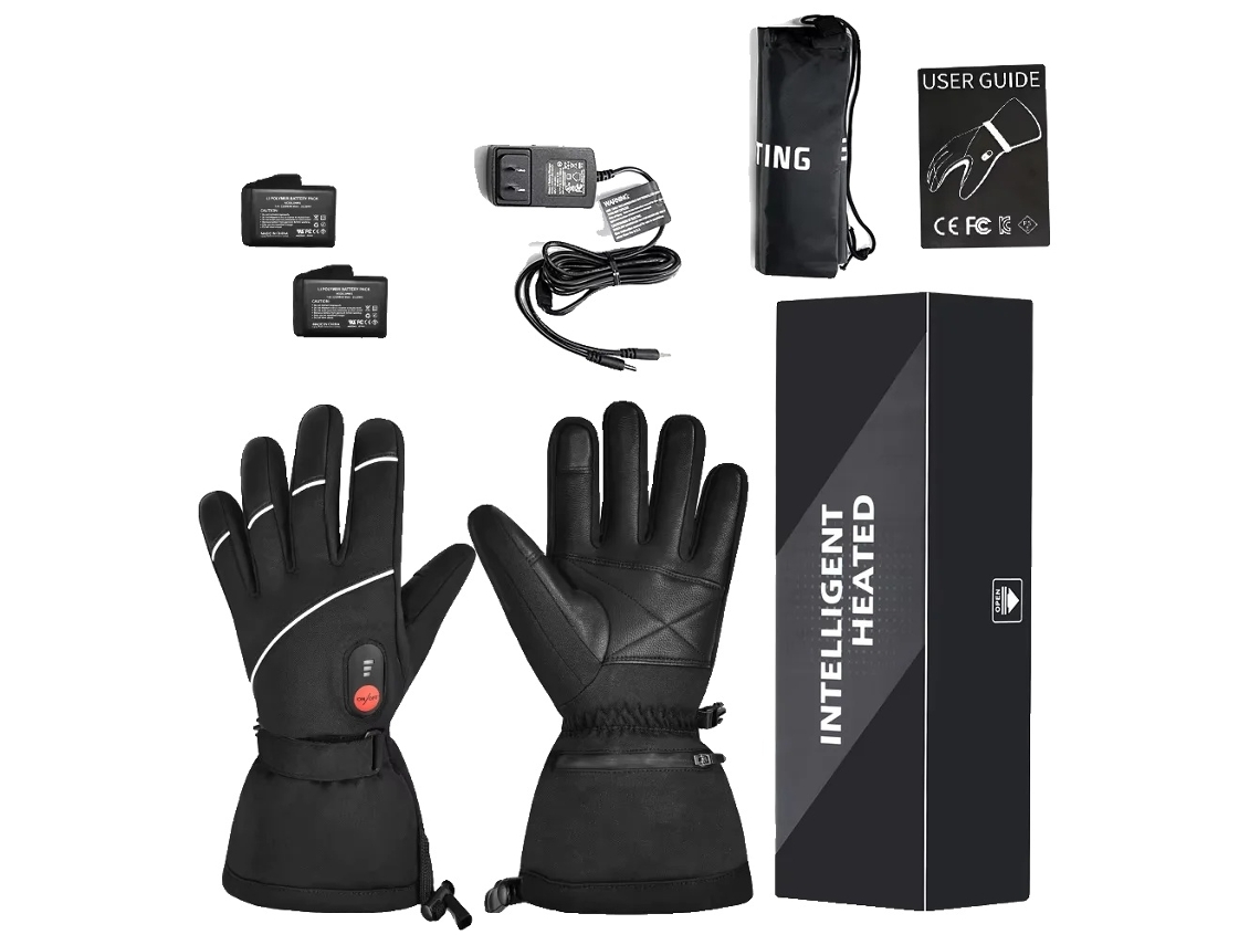 Luvas Aquecidas, Níveis De Aquecimento Ajustáveis, Bateria Recarregável, Confortável Para Atividades Ao Ar Livre,luvas Aquecidas S15,xl Oem