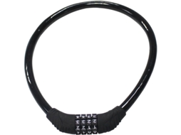 Lurelia Cadeado Bicicleta, Código, Chave, Preto, 60 Cmx12,7cm, 60cm