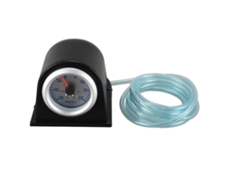 Medidor De Turbo Boost / Vácuo Para Carro 2" 52mm 0-30in./0-20psi Luz Laranja Com Suporte Único