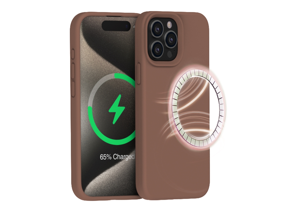 Capa Para Iphone (cáqui (magnética), Iphone 13), Silicone Líquido, Magnética.