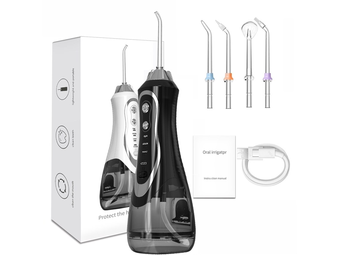 Irrigador Oral Sem Fio Para Limpeza Dos Dentes – À Prova D'água Ipx7, 45–130 Psi, Carregamento Magnético Rápido, Irrigador Oral Portátil (pr