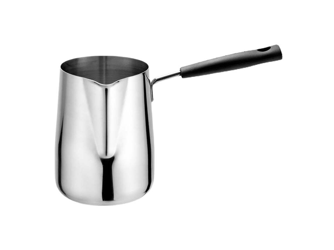 Panela pequena de leite anti salpicos, aço inox, para aquecer e ferver leite, fácil de limpar | S/MARCA