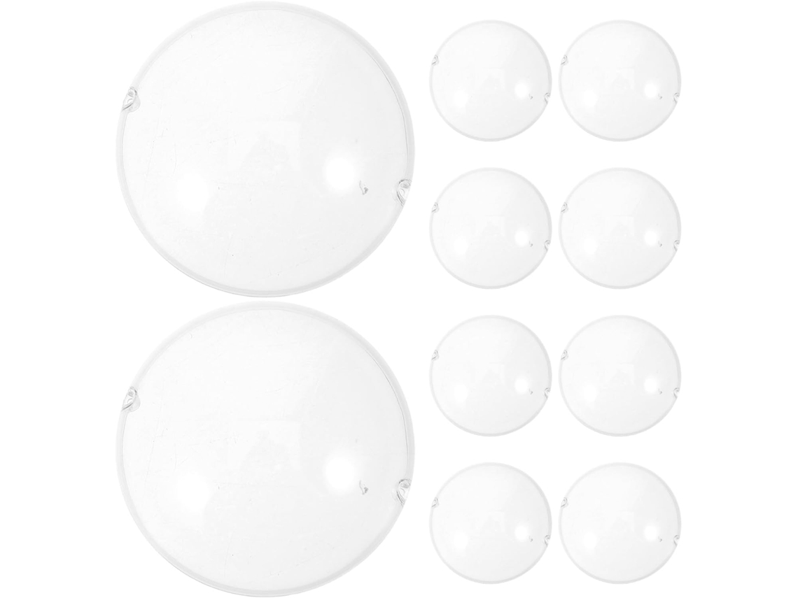 Pacote 10 7 Cm (2,8 Polegadas) Máscaras Bonecas Bonecas Cm Polegadas) Transparentes Transparente